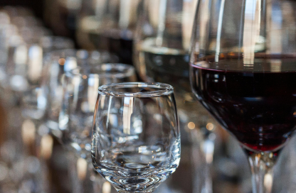 Escolher o copo de vinho certo